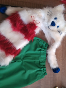 kočičky čepice, rukavice, ocásky a šály